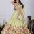 Pistagreen Lehenga Choli With Sequence Embroidery & Thread Work