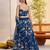 Morpeachblue Net With embroidered party wear lehenga choli