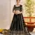Black Net With embroidered party wear lehenga choli