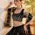 Black Net With embroidered party wear lehenga choli