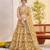 lightgolden Net With embroidered party wear lehenga choli
