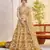 light golden Net With embroidered party wear lehenga choli
