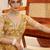 lightgolden Net With embroidered party wear lehenga choli