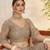 Matellicgrey Net With embroidered party wear lehenga choli