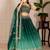 Green Shimmer Silk Zari Embroidered Sequins Lehenga Festive Wear