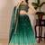 Green Shimmer Silk Zari Embroidered Sequins Lehenga Festive Wear