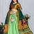 Green Sequence Embroidery Silk Lehenga Set With Dupatta