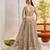 Matellicgrey Net With embroidered party wear lehenga choli