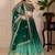Green Shimmer Silk Zari Embroidered Sequins Lehenga Festive Wear
