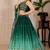 Green Shimmer Silk Zari Embroidered Sequins Lehenga Festive Wear