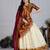 White Sequence Embroidery Silk Lehenga Set With Dupatta