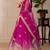 Pink Shimmer Silk Zari Embroidered Sequins Lehenga Festive Wear