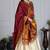White Sequence Embroidery Silk Lehenga Set With Dupatta