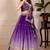 Purple Shimmer Silk Zari Embroidered Sequins Lehenga Festive Wear