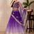 Purple Shimmer Silk Zari Embroidered Sequins Lehenga Festive Wear