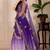 Purple Shimmer Silk Zari Embroidered Sequins Lehenga Festive Wear