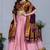 Pink Sequence Embroidery Silk Lehenga Set With Dupatta
