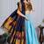 Blue Sequence Embroidery Silk Lehenga Set With Dupatta
