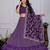 Purple Sequence Embroidery Georgette Lehenga Set With Dupatta