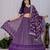 Purple Sequence Embroidery Georgette Lehenga Set With Dupatta