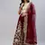 Maroon zari sequins embroidered velvet lehenga choli