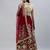 Maroon zari sequins embroidered velvet lehenga choli