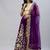 Purple zari sequins embroidered velvet lehenga choli