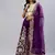 Purple zari sequins embroidered velvet lehenga choli