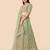 Women's Green  Zari Worked Soft Net Wedding Wear Lehenga Choli