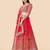 Women's Red  Zari Worked Soft Net Wedding Wear Lehenga Choli
