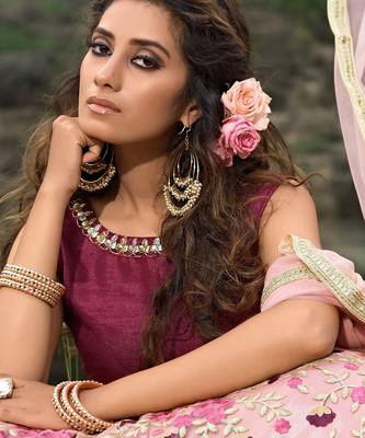 Glamorous multi-colored soft net base flared lehenga choli 3