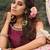 Glamorous multi-colored soft net base designer flared lehenga choli