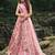 Glamorous multi-colored soft net base designer flared lehenga choli