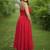 Red leheriya bandhani embroidered  kurta with pant