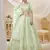 Women's Dazzling pista embroidered work art silk bridesmaid lehenga choli