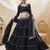 Wonderful Black Leheriya Printed Georgette Party Wear Lehenga Choli
