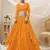 Gorgeous Orange  Leheriya Printed Georgette Festival Wear Lehenga Choli