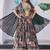 Black Chinon Silk Digital Print Zari Embroidered Lehenga Wedding Wear