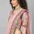 women's baby pink dori, zari and thread embroidered silk bridal wedding party wear lehenga
