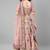 women's baby pink dori, zari and thread embroidered silk bridal wedding party wear lehenga