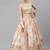 Off White & Peach-Coloured Embellished Sequinned Semi-Stitched Lehenga