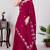 Women's Red Faux Georgette Embroidered Sequins Lehenga Festive Wear