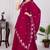 Women's Red Faux Georgette Embroidered Sequins Lehenga Festive Wear