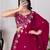 Women's Red Faux Georgette Embroidered Sequins Lehenga Festive Wear