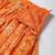 Orange & Gold-Toned Embellished Sequinned Semi-Stitched Lehenga & Unstitched Blouse