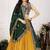 Women's Yellow Faux Georgette Embroidered Sequins Lehenga Festive Wear