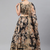 Black & Beige Embellished Sequinned Semi-Stitched Lehenga & Unstitched Blouse