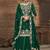 Green Embroidered  Silk Free Size Full Stitched Suit
