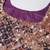 Purple sequins and zari embroidery on digital floral printed organza fabric indian wedding lehenga dress