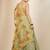 Pista Green Georgette Digital Print Zari Embroidered Sequins Lehenga Wedding Wear